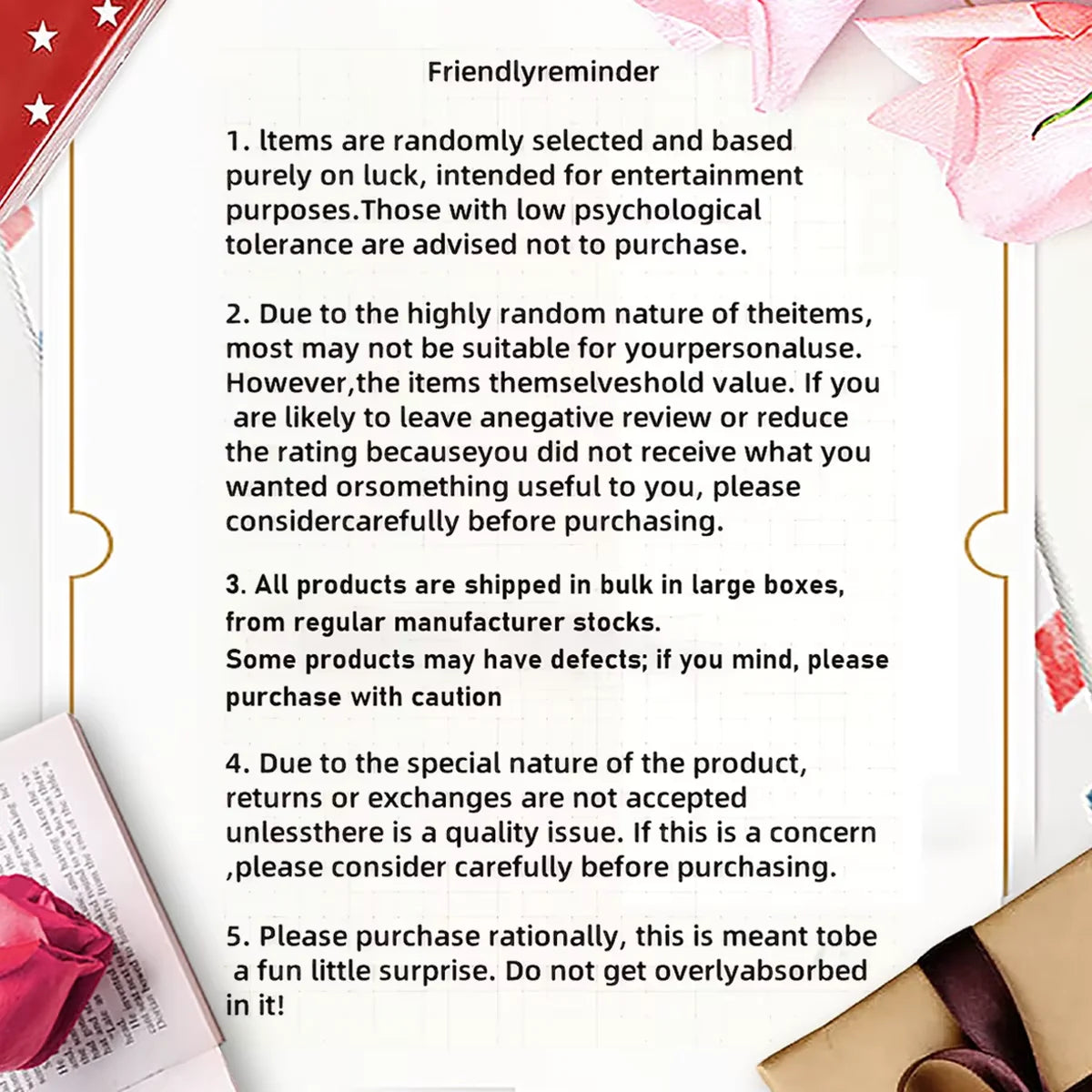 Mysterious Box for Adults/Teens Unique Random High-Quality Items, Black Packaging,