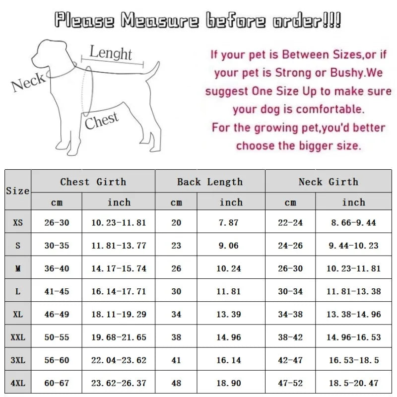 Dog Winter Coat, Waterproof, Down Cotton Vest