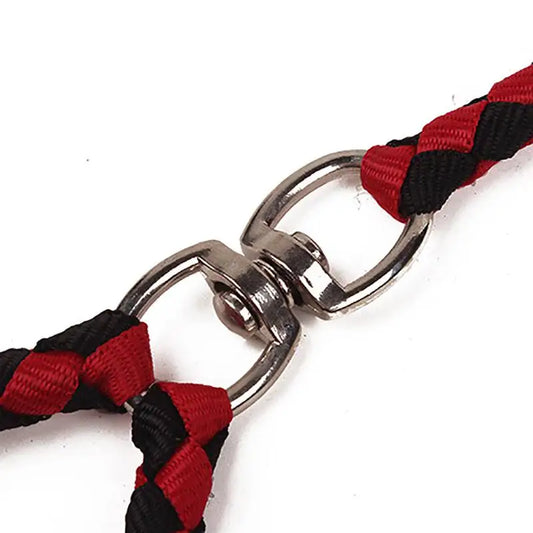 1.4m Pet Double Leash 2 Way Couplers Rope Elastic Extended Outdoor Training