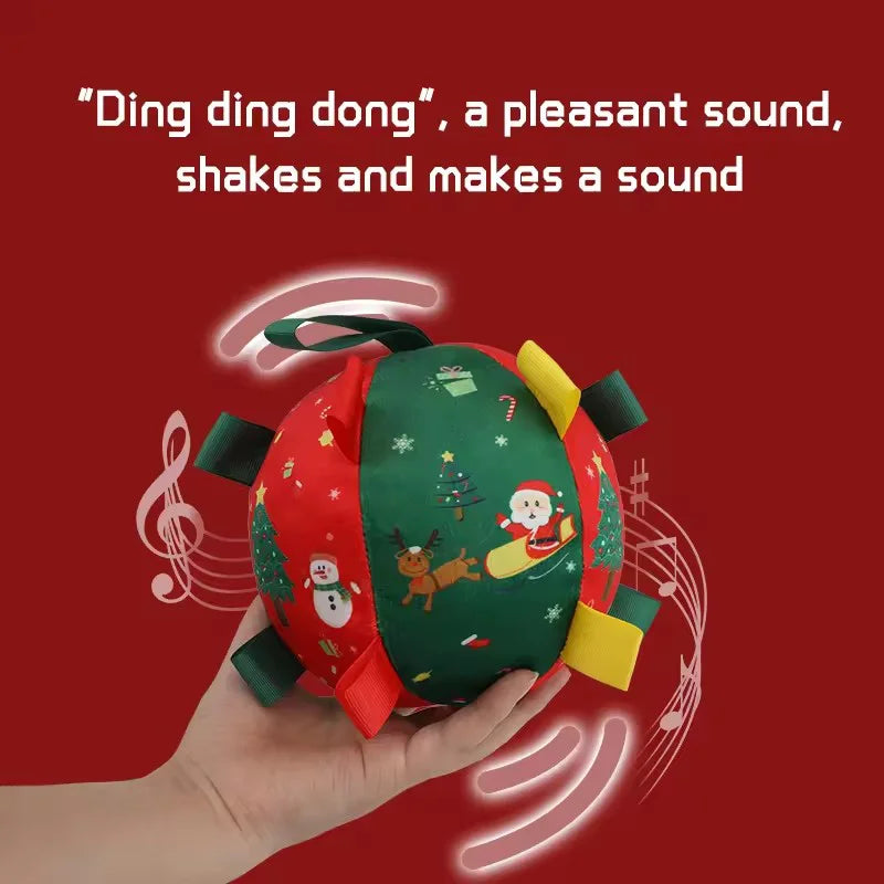 Christmas Dog Balls Self-Entertainment, Interactive Puzzle for Dogs Squeaker for Boredom Relief