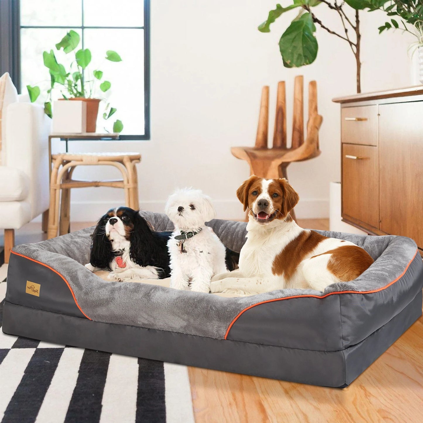 Large Dog Bed Soft Anti-Allergy Warm Fleece. Waterproof