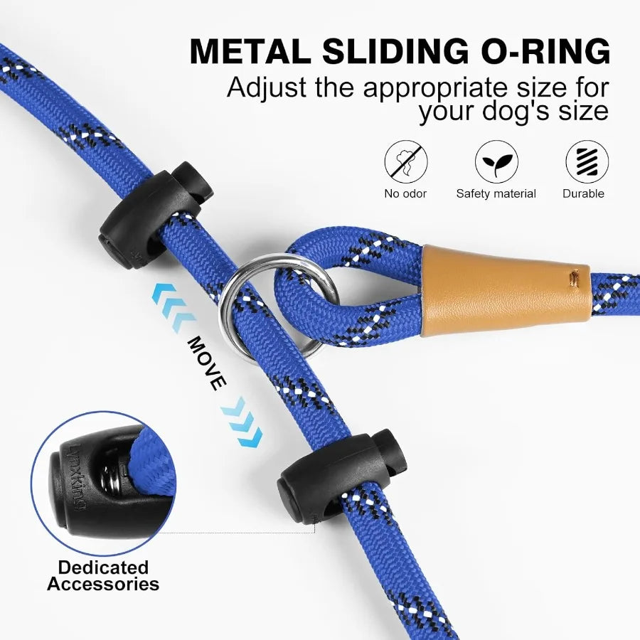 Adjustable No Pull Rope Harness Reflective Leash /Collar for Large Breeds