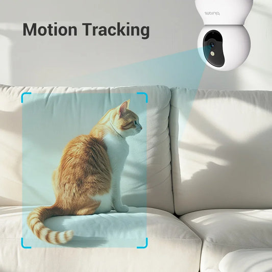 2 Pcs Blurams Indoor Security Camera with One-Touch Call2K, Home Security Camera for Pets/Elders
